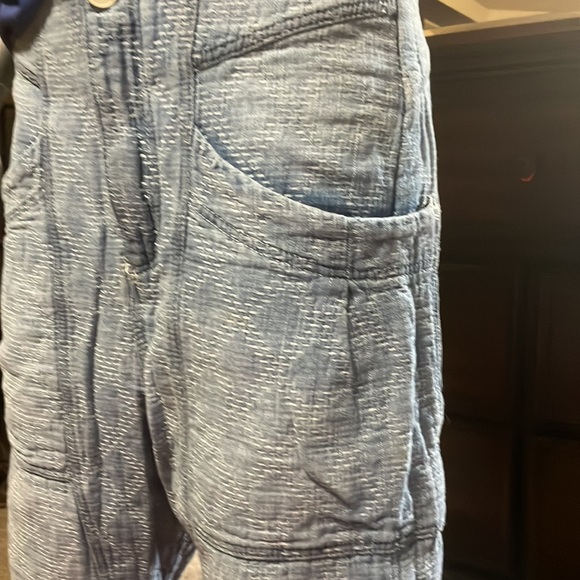 FREE PEOPLE SASHIKO STITCHED RELAXED JEANS - Picture 7 of 15